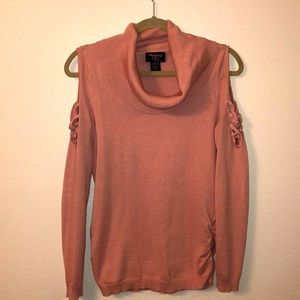Cold Shoulder Soft Sweater
